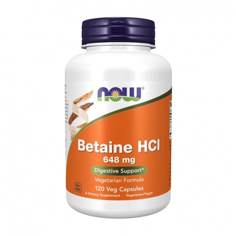 Betaine HCL 648mg 120vcaps 